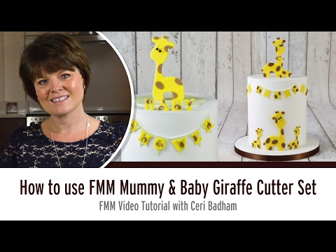 Mummy & Baby Giraffe icing & gumpaste cutter set Mummy & Baby Giraffe icing & gumpaste cutter set
