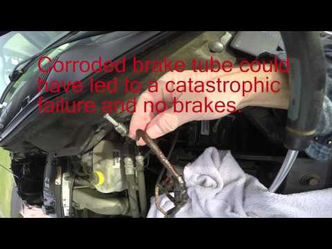Replacing Brake Tube  55366058AC 2007 Dodge 2500 4x4 5.9L Cummins Engine