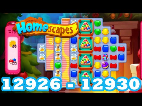 Homescapes Level 12926 - 12930 HD 3 - match puzzle Gameplay | android | IOS | 12927 | 12928 | 12929