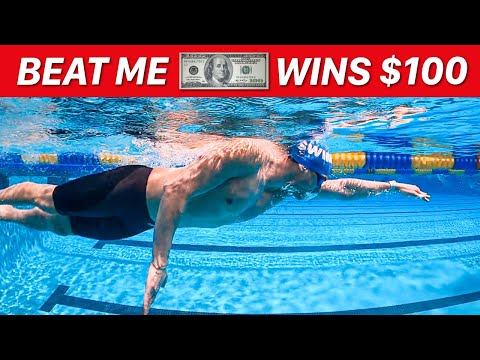 Beat Me In a Swim Race – WIN $100 CASH!!