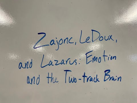 Zajonc, LeDoux, and Lazarus: Emotion and the Two Track Brain