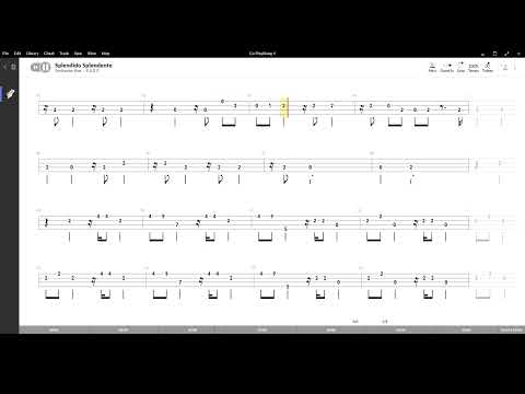 Splendido Splendente ( Donatella Rettore ),Tablatura e base Senza Basso - Backing bass track-NO BASS