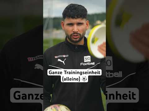 Ganze Trainingseinheit alleine #fussball #training