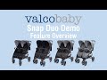 миниатюра 0 Видео о товаре Прогулочная коляска для двойни Valco Baby Snap Duo, Forest (Зеленый)