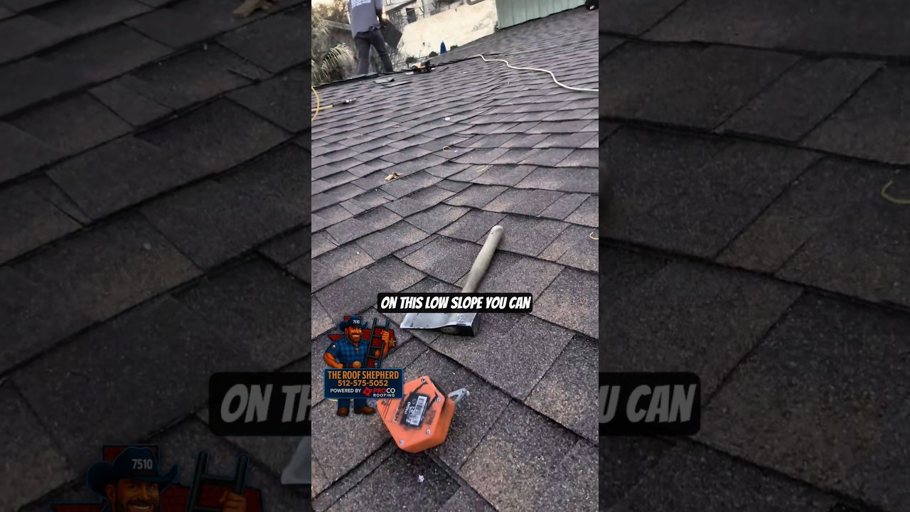 Bee Cave Re-Roof, Slow-Slope Shingle Weaving