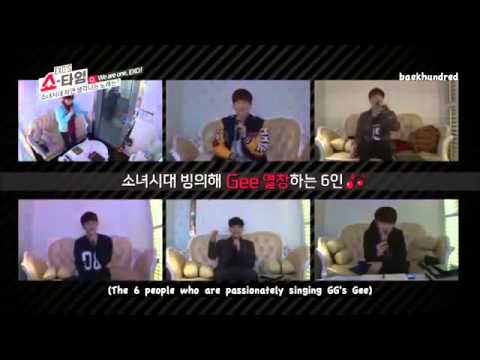 EXO showtime -Xiumin,Suho,Lay,Chen,D.O,Kai - Gee cut-