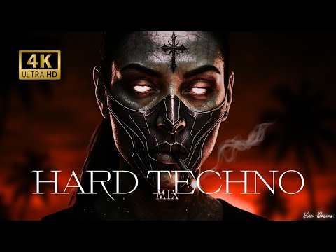 Hard Techno Mix | 4K Psy Visuals | w/ Remixes Of Popular Songs | Summer Rave / KX CHR, V-TEC, ..