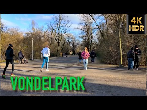 [4K HDR] Vondelpark: Amsterdam’s Largest and Most Famous Park 🇳🇱| January 2024