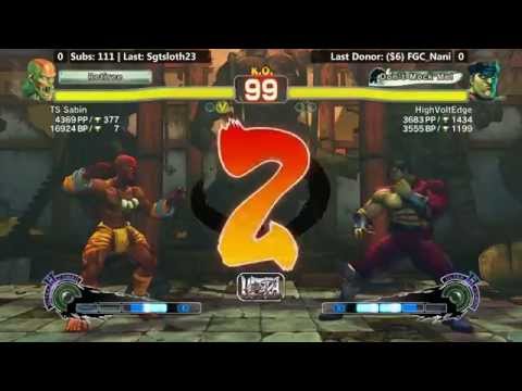 USF4 After Hours Ep. 66 - Running into HighVoltEdge (M. Bison) [720p/60fps]