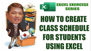Download the video "How To Create Class Schedule For Students Using Excel | Excel Exercises and Examples | Filipino"