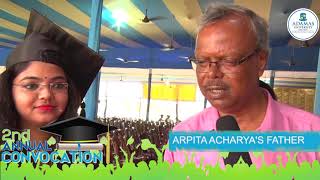 Adamas University | 2nd Annual Convocation | Graduate Diaries | ARPITA ACHARYA