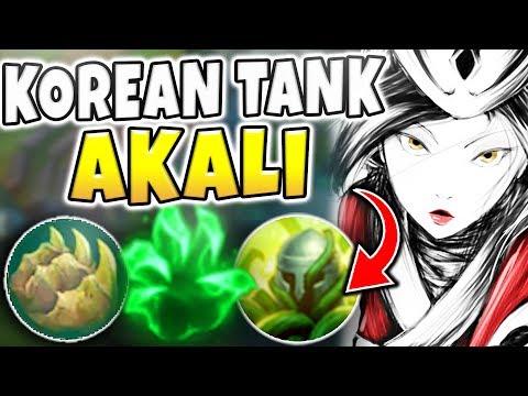 KOREAN TANK AKALI WITH NEW RUNES IS LEGIT BROKEN! THE UNBEATABLE BUILD IS BACK! - League of Legends