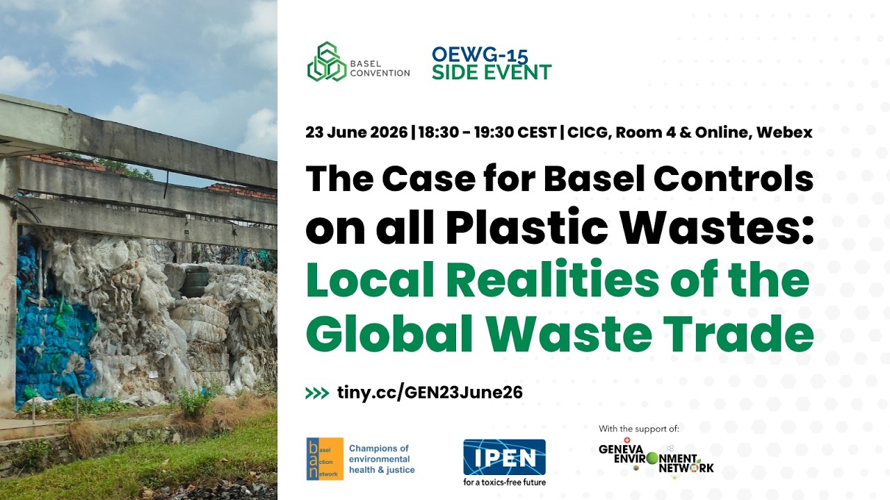 The Case for Basel Controls on all Plastic Wastes: Local Realities of the Global Waste Trade