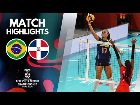 BRAZIL 🆚 DOMINICAN REPUBLIC [4K]  | Highlights | Girls' U17 World Championship 2024