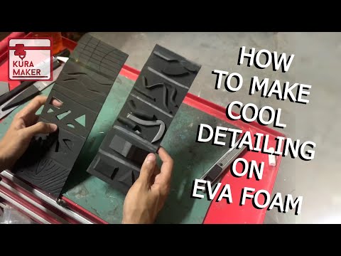 HOW TO MAKE : Detailing On Eva Foam (Cosplay props)