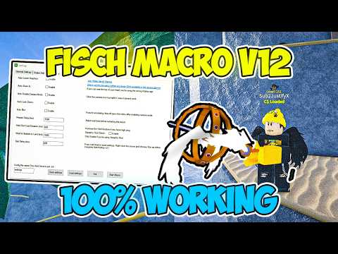 *NEW* Fisch Macro V12 (BEST AFK MACRO) | How to Use Fisch Macro
