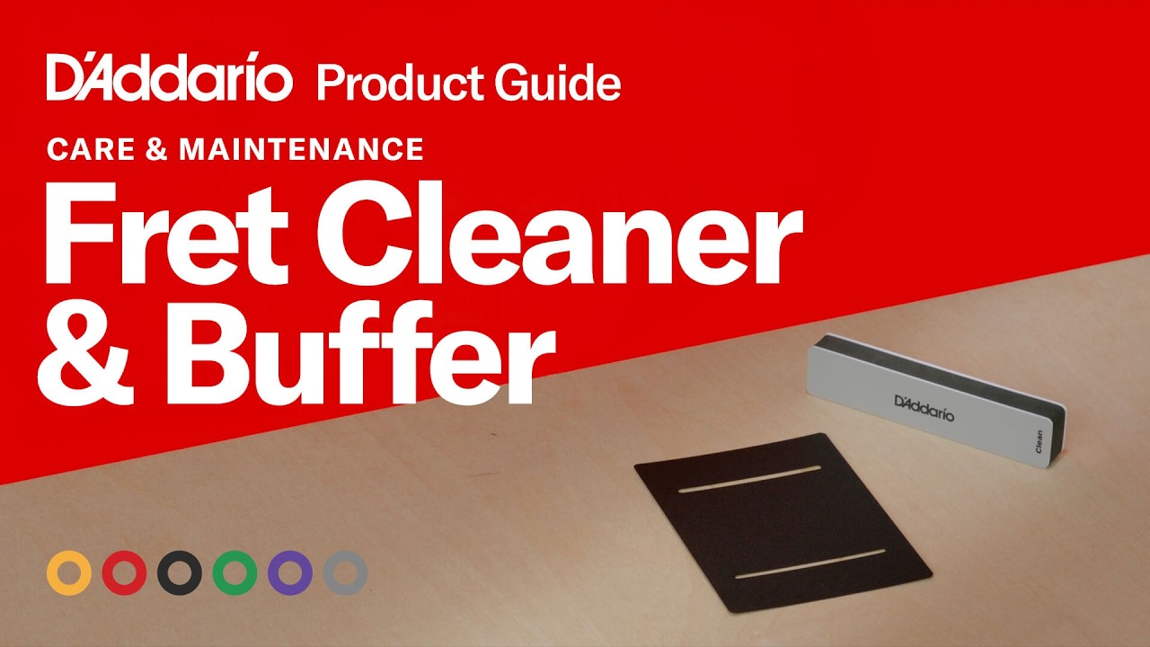 D'Addario Guitar Fret Cleaner & Buffer - YouTube