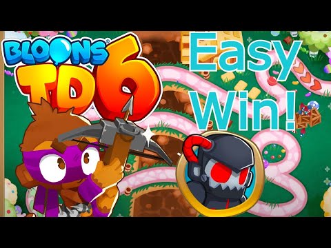 How to beat Candy Falls on Hard! (No Monkey Knowledge) Bloons TD 6