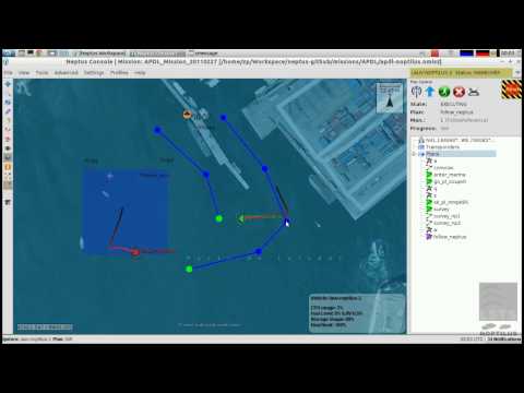 Online control of multiple AUVs using Neptus