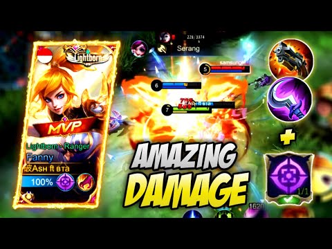 THIS BUILD MAKE MY FANNY HAS AMAZING DAMAGE IN 1 COMBO | BEST FANNY EMBLEM AND BUILD SETTING | MLBB