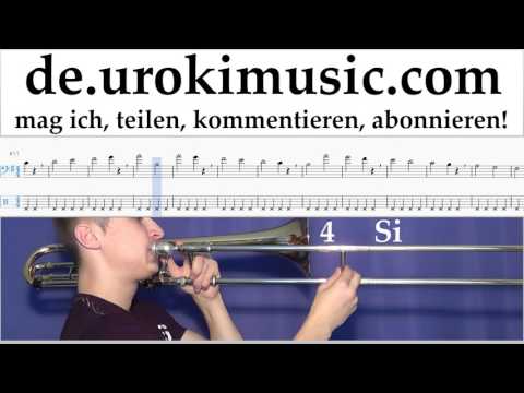 Posaunenunterricht J. Balvin, Willy William - Mi Gente Noten Lernen Teil#1 um-i995