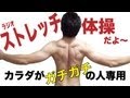 ストレッチ体操！カラダがガチガチの人専用！ラジオ体操の代わりに毎朝やろう！