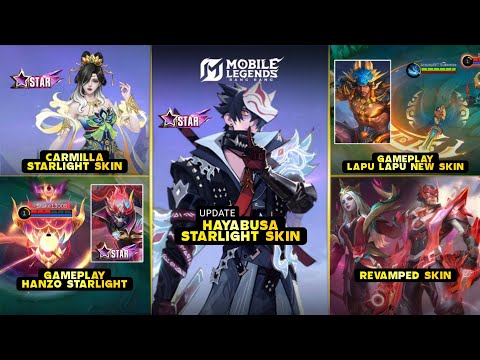 CARMILLA STARLIGHT, HAYABUSA STARLIGHT UPDATE, NEW SKIN GAMEPLAY REVIEW - Mobile Legends: Bang Bang