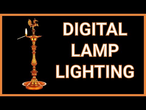 Virtual Lamp lighting | Digital Lamp lighting | Inauguration lamp lighting | Indian Lamp Lighting