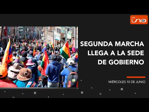 Segunda marcha llega a la Sede de Gobierno