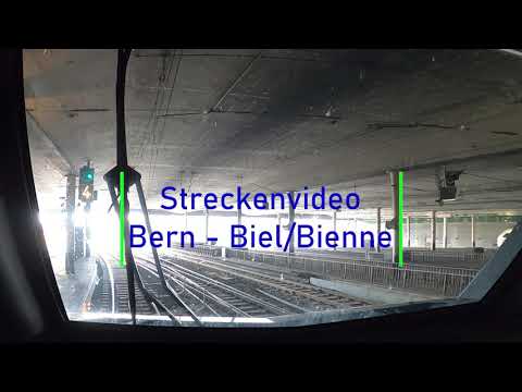 Cab ride Berne to Biel/Bienne - Führerstandsmitfahrt Bern nach Biel/Bienne