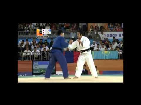 JUDO 2010 Asian Games: Ki-Chun Wang (KOR) - Hiroyuki Akimoto 秋本 啓之 (JPN)