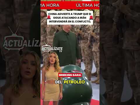 ¡CHINA AMENAZA A TRUMP! 