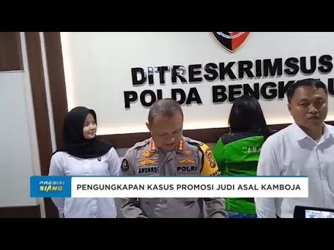 POLDA BENGKULU TANGKAP TERSANGKA KASUS PROMOSI JUDI ASAL KAMBOJA