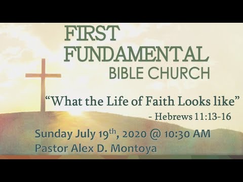 FFBC LiveStream Sunday 10:30am - July 19, 2020