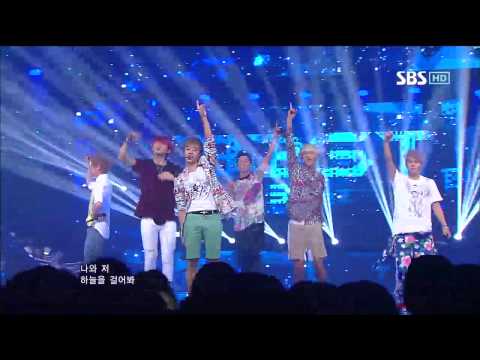 BEAST [Beautiful Night] @SBS Inkigayo Popular song 20120902