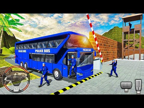 Police Bus Driving Simulator 2023 - Offroad Transport Duty - Android Gameplay