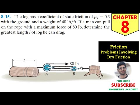 8-15 Friction - Chapter 8 | Hibbeler Statics 14th ed | Engineers Academy