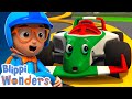 Blippi Learns About Race Cars Blippi Wonders Vehicles For Kids Educational Cartoons
