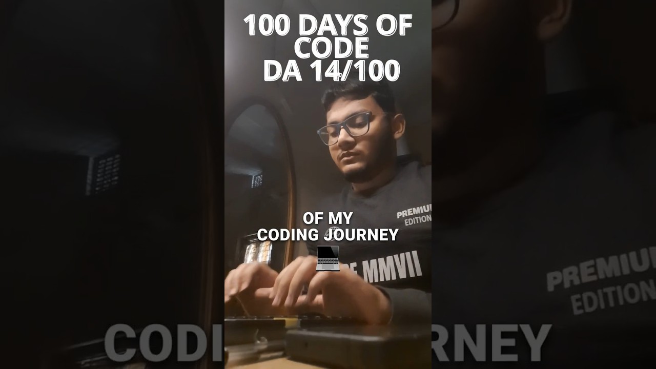 DAY 14/100 OF 100 DAYS OF CODE #dsa #coding #html #computer #tech #startup #internship #python