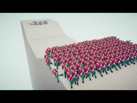 PRESENT ELF TEAM vs STAR WARS TEAM - Totally Accurate Battle Simulator TABS