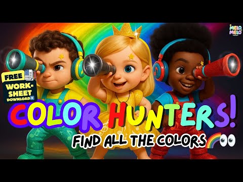 8 Color Words for Kids | purple, orange, white | Melomelo