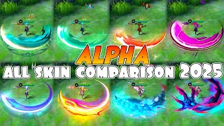 Download lagu Alpha All Skin Legend S  Comparison 2025 | MLBB mp3