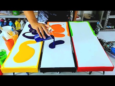 5 Amazingly Colorful Acrylic Pour Paintings That You MUST Try! (Color Ideas and Inspiration)