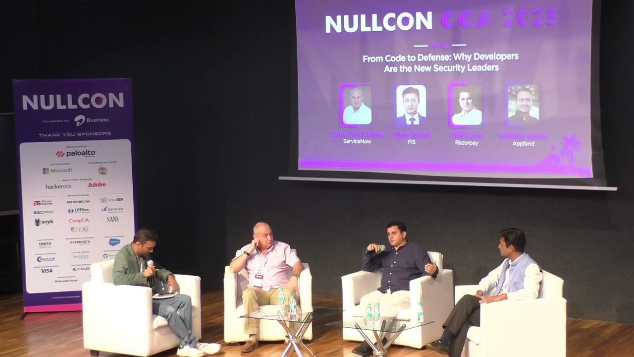 Nullcon Goa 2025 | Panel: From Code to Defense: Why Developers Are the New Security Leaders