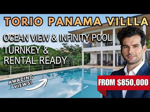 $850K Turnkey Luxury Villa in Torio, Veraguas | Ocean Views + Pool  | Torio Real Estate