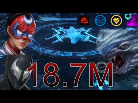 Crescent & Venom ABX 18.7M | combat hero human paralysis - Marvel Future Fight 