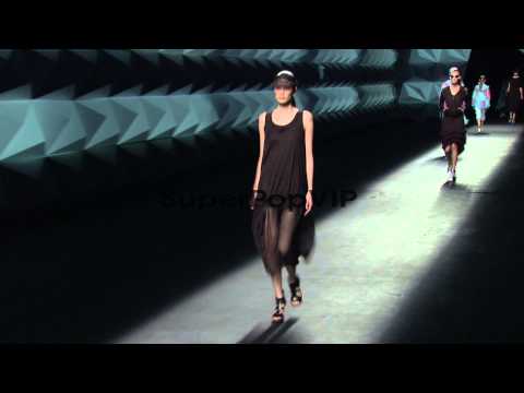 Models walk the runway at Y-3 - Spring 2013 - Mercedes-Be...