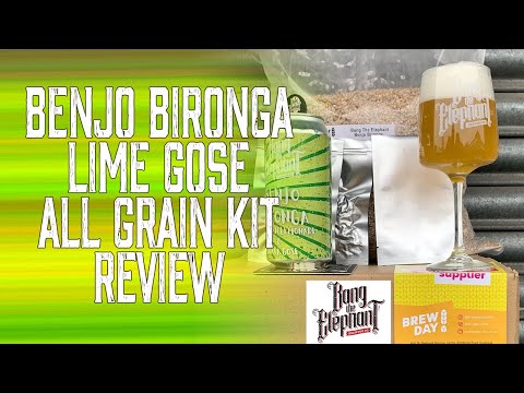 Benjo Bironga Lime Gose Sour Beer - All Grain Recipe Kit Review and Tasting