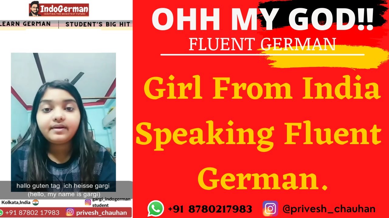 Girls From India Speaking Fluent German