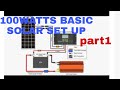 100watts solar panel set up part 1 unboxing lifepo4 32650 battery